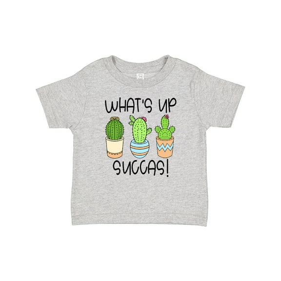 Inktastic What's Up Succas Funny Cacti Plants Boys or Girls Baby T-Shirt