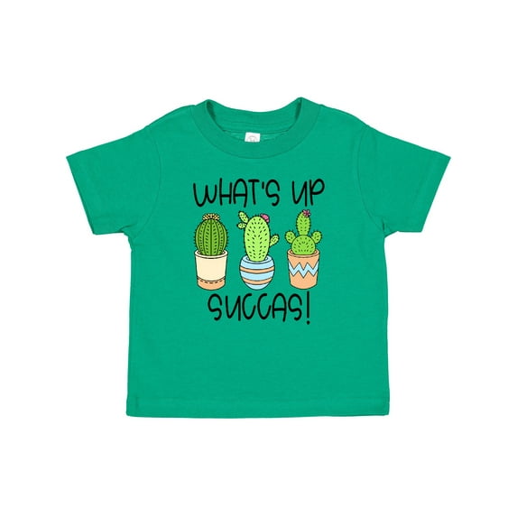Inktastic What's Up Succas Funny Cacti Plants Boys or Girls Baby T-Shirt
