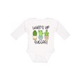 thumbnail image 1 of Inktastic What's Up Succas Funny Cacti Plants Boys or Girls Long Sleeve Baby Bodysuit, 1 of 5