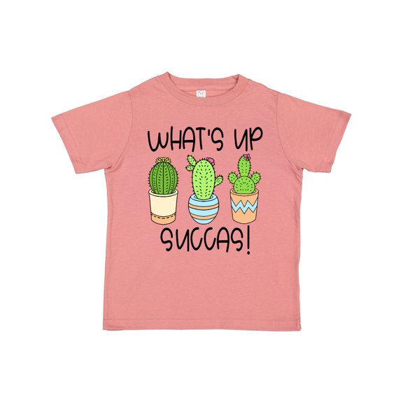 Inktastic What's Up Succas Funny Cacti Plants Boys or Girls Toddler T-Shirt