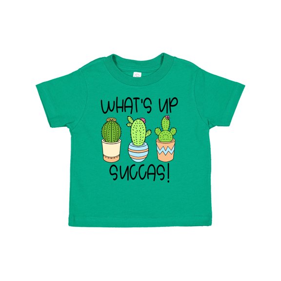 Inktastic What's Up Succas Funny Cacti Plants Boys or Girls Toddler T-Shirt