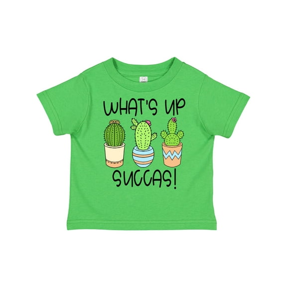 Inktastic What's Up Succas Funny Cacti Plants Boys or Girls Toddler T-Shirt