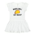 thumbnail image 1 of Inktastic When Can I Eat Tacos Baby Girls Baby Dress, 1 of 5
