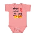 thumbnail image 1 of Inktastic When God Made Me Boys or Girls Baby Bodysuit, 1 of 5