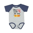 thumbnail image 1 of Inktastic When God Made Me Boys or Girls Baby Bodysuit, 1 of 5