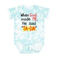 thumbnail image 1 of Inktastic When God Made Me Boys or Girls Baby Bodysuit, 1 of 5
