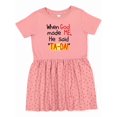 thumbnail image 1 of Inktastic When God Made Me Girls Toddler Dress, 1 of 5
