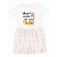 thumbnail image 1 of Inktastic When God Made Me Girls Toddler Dress, 1 of 5