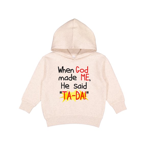Inktastic When God Made Me Toddler Hoodie