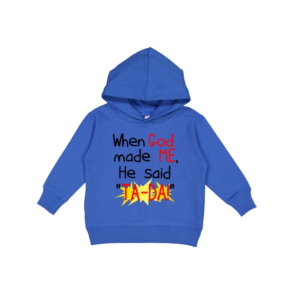 Inktastic When God Made Me Toddler Hoodie