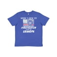 thumbnail image 1 of Inktastic When I Grow Up I Want to Be a Firefighter Like My Grandpa Youth T-Shirt, 1 of 5