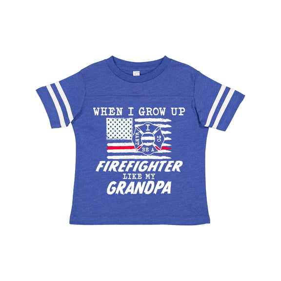 Inktastic When I Grow up I want to be a Firefighter Like my Grandpa Boys or Girls Toddler T-Shirt