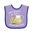 thumbnail image 1 of Inktastic When Life Gives You Lemons, Make Lemonade Boys or Girls Baby Bib, 1 of 4