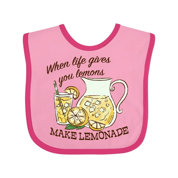 Inktastic When Life Gives You Lemons, Make Lemonade Boys or Girls Baby Bib