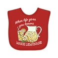 thumbnail image 1 of Inktastic When Life Gives You Lemons, Make Lemonade Boys or Girls Baby Bib, 1 of 4