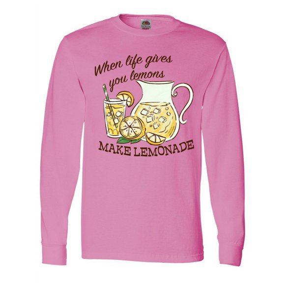 Inktastic When Life Gives You Lemons, Make Lemonade Long Sleeve T-Shirt