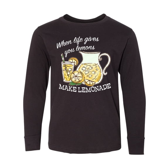Inktastic When Life Gives You Lemons, Make Lemonade Long Sleeve Youth T-Shirt