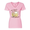 thumbnail image 1 of Inktastic When Life Gives You Lemons, Make Lemonade Women's V-Neck T-Shirt, 1 of 5