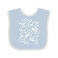 thumbnail image 1 of Inktastic White Big/small Bikes Boys or Girls Baby Bib, 1 of 4