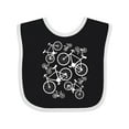 thumbnail image 1 of Inktastic White Big/small Bikes Boys or Girls Baby Bib, 1 of 4