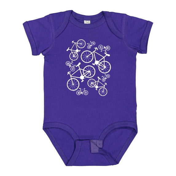 Inktastic White Big/small Bikes Boys or Girls Baby Bodysuit