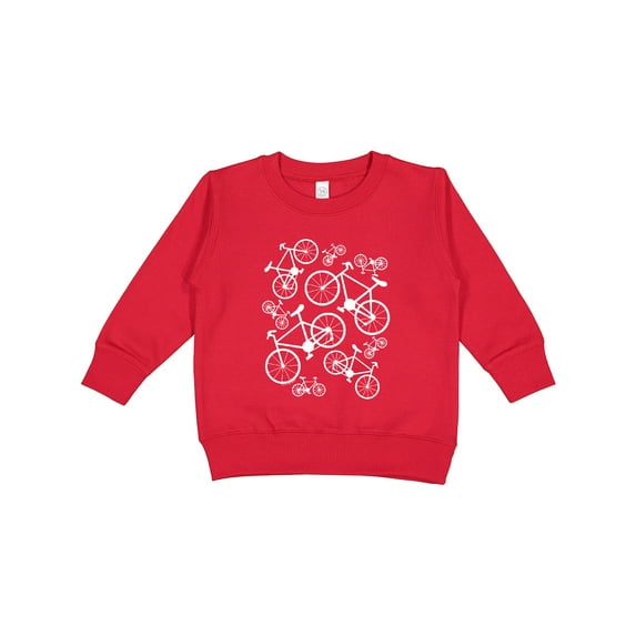 Inktastic White Big/small Bikes Toddler Sweatshirt