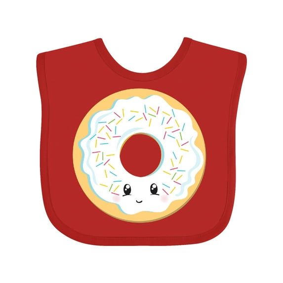 Inktastic White Donut Boys or Girls Baby Bib