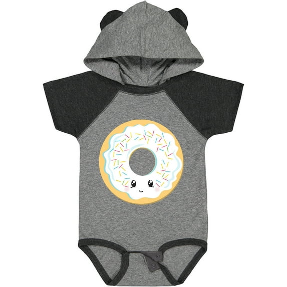 Inktastic White Donut Boys or Girls Baby Bodysuit
