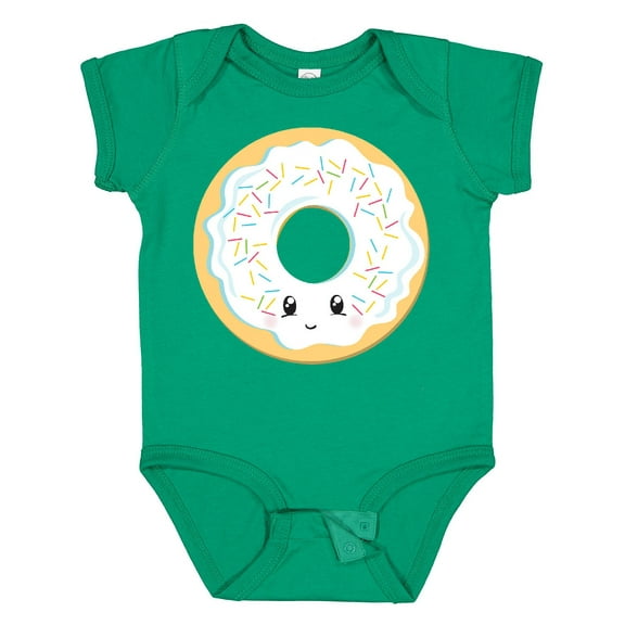 Inktastic White Donut Boys or Girls Baby Bodysuit