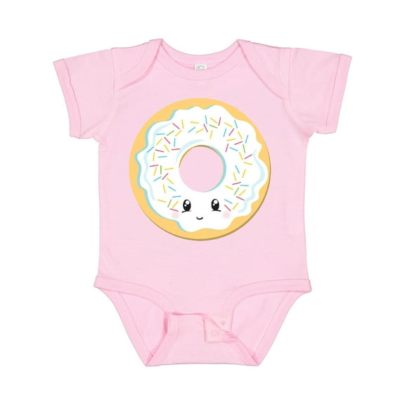 Inktastic White Donut Boys or Girls Baby Bodysuit