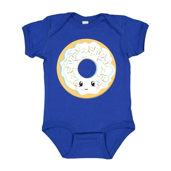 Inktastic White Donut Boys or Girls Baby Bodysuit