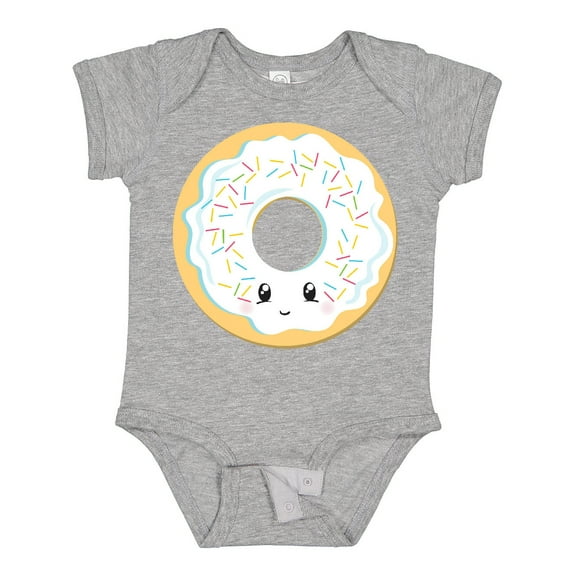 Inktastic White Donut Boys or Girls Baby Bodysuit