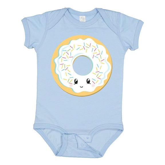 Inktastic White Donut Boys or Girls Baby Bodysuit