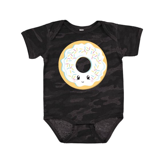 Inktastic White Donut Boys or Girls Baby Bodysuit