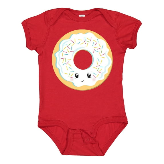 Inktastic White Donut Boys or Girls Baby Bodysuit