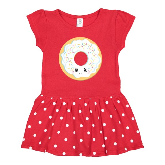 Inktastic White Donut Gift Baby Girl Dress