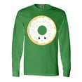 thumbnail image 1 of Inktastic White Donut Long Sleeve T-Shirt, 1 of 5