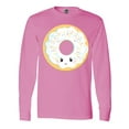 thumbnail image 1 of Inktastic White Donut Long Sleeve T-Shirt, 1 of 5