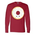 thumbnail image 1 of Inktastic White Donut Long Sleeve T-Shirt, 1 of 5