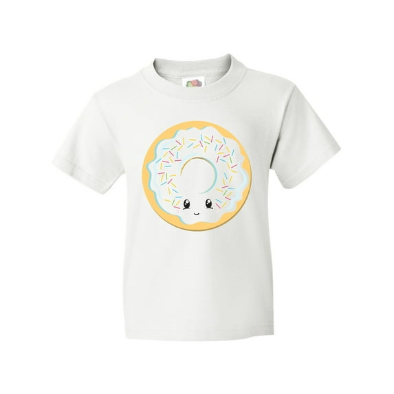 Inktastic White Donut Youth T-Shirt
