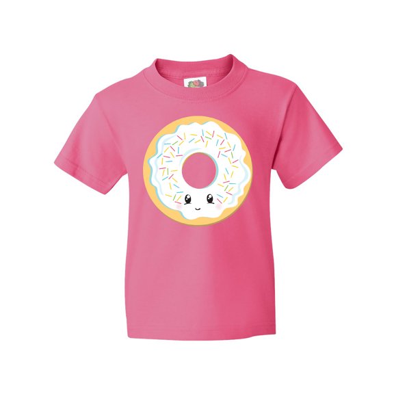 Inktastic White Donut Youth T-Shirt