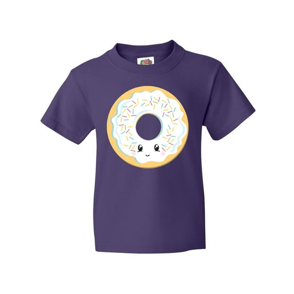 Inktastic White Donut Youth T-Shirt