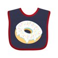 thumbnail image 1 of Inktastic White Donut with Sprinkles Boys or Girls Baby Bib, 1 of 4