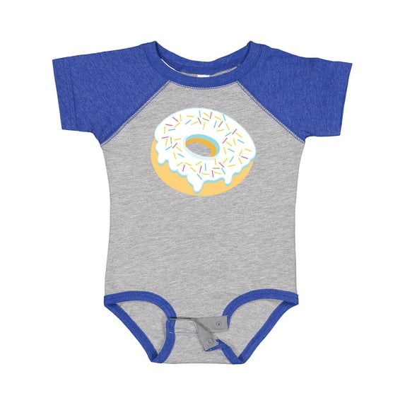 Inktastic White Donut with Sprinkles Boys or Girls Baby Bodysuit
