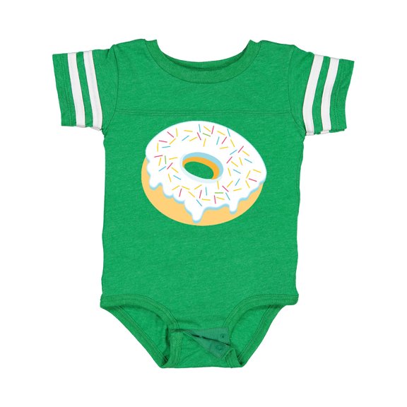 Inktastic White Donut with Sprinkles Boys or Girls Baby Bodysuit