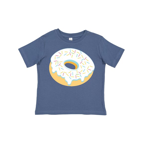 Inktastic White Donut with Sprinkles Boys or Girls Toddler T-Shirt