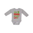 thumbnail image 1 of Inktastic Who Needs Mistletoe when You're This Cute Christmas Boys or Girls Long Sleeve Baby Bodysuit, 1 of 5