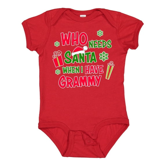 Inktastic Who Needs Santa when I Have Grammy Boys or Girls Baby Bodysuit