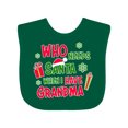 thumbnail image 1 of Inktastic Who Needs Santa when I Have Grandma Boys or Girls Baby Bib, 1 of 4