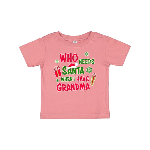 Inktastic Who Needs Santa when I Have Grandma Boys or Girls Baby T-Shirt